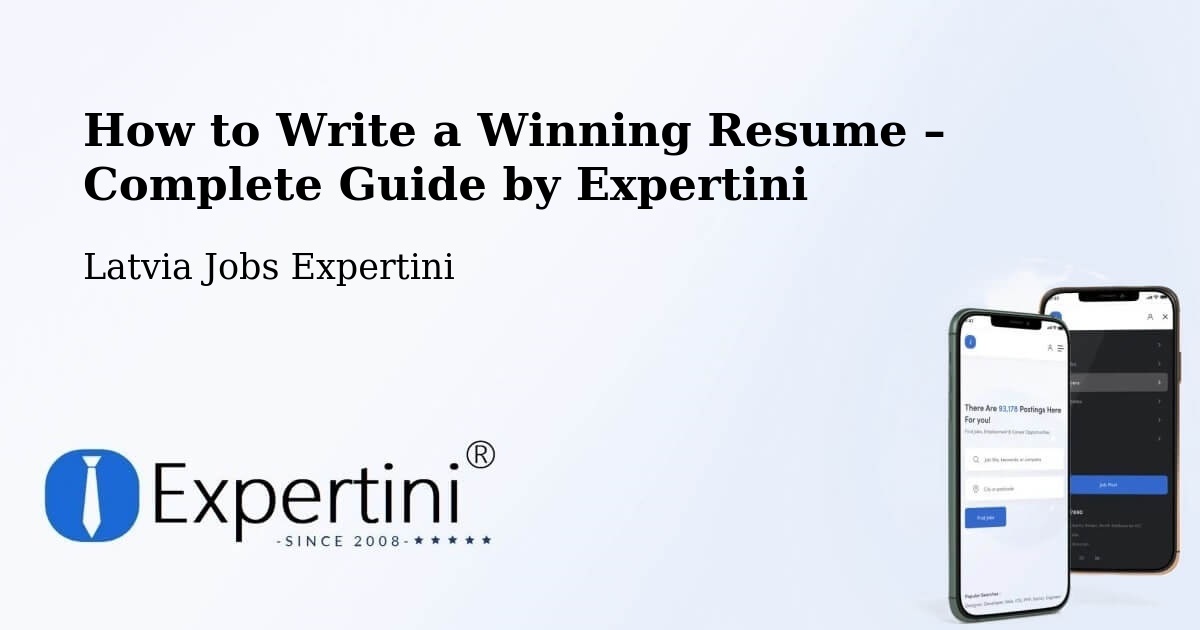 Resume Writing Guide for Job Seekers – Latvia - Latvia Jobs Expertini